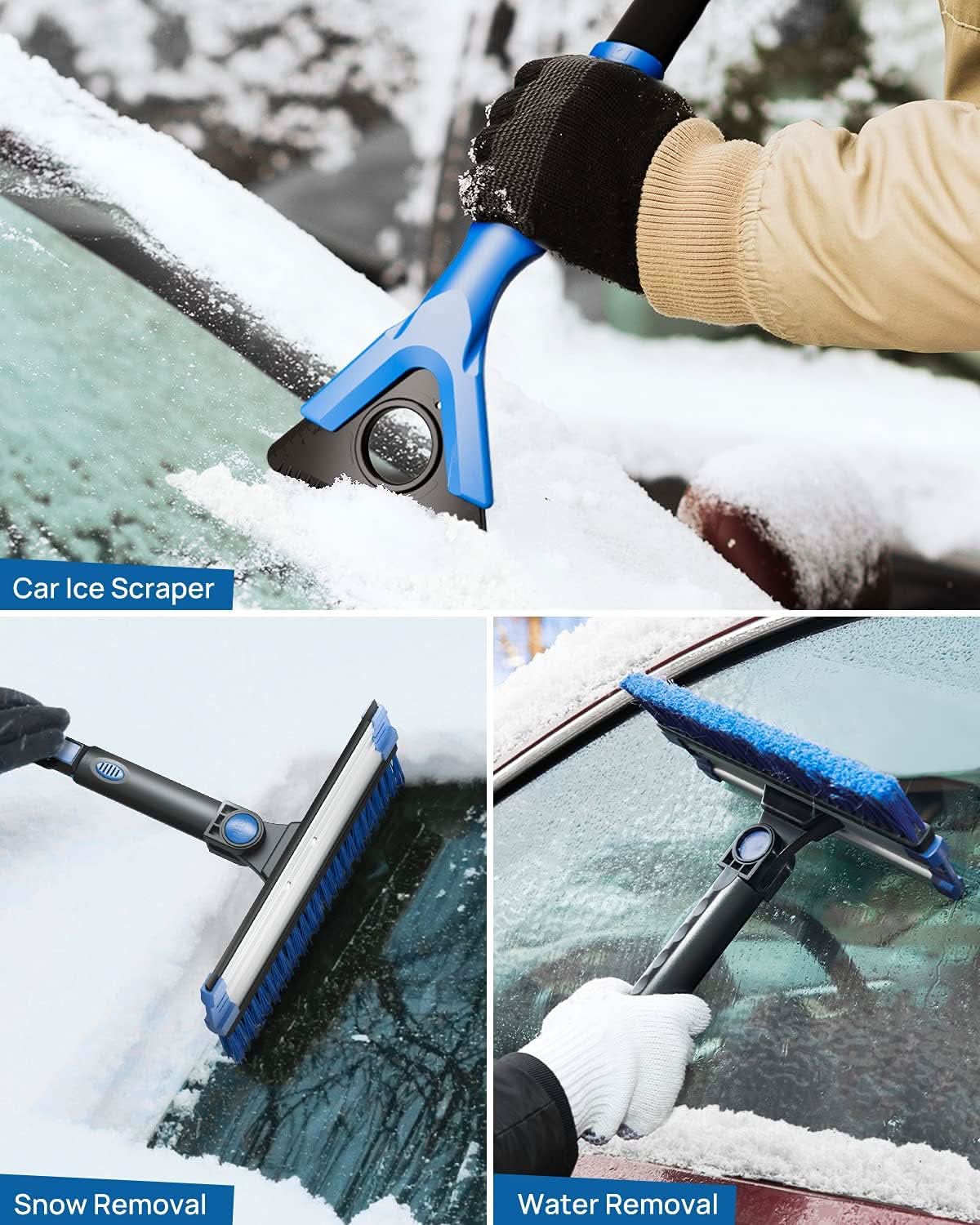 Photo of JOYTUTUS 47” Car Snow Brush by Kemimoto - Premium for UTVs / Side by Sides