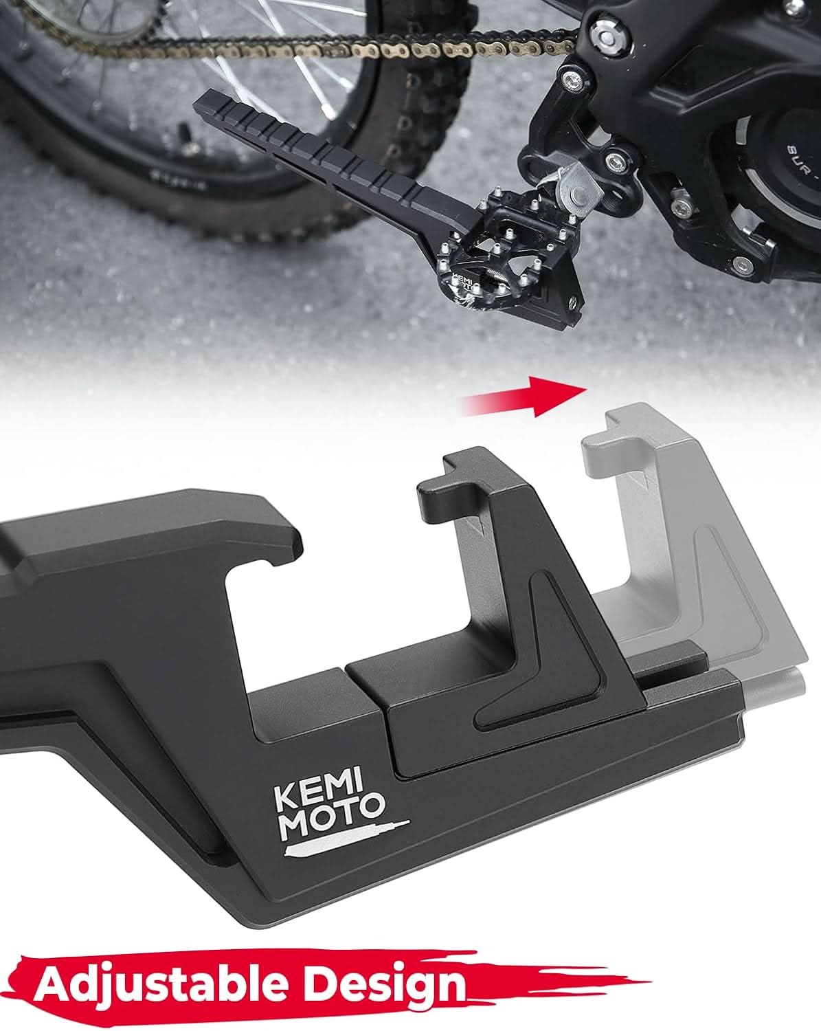 Photo of Universal Passenger Footpegs for Enduros and Surron Segway X160|X260 by Kemimoto - Premium for UTVs / Side by Sides