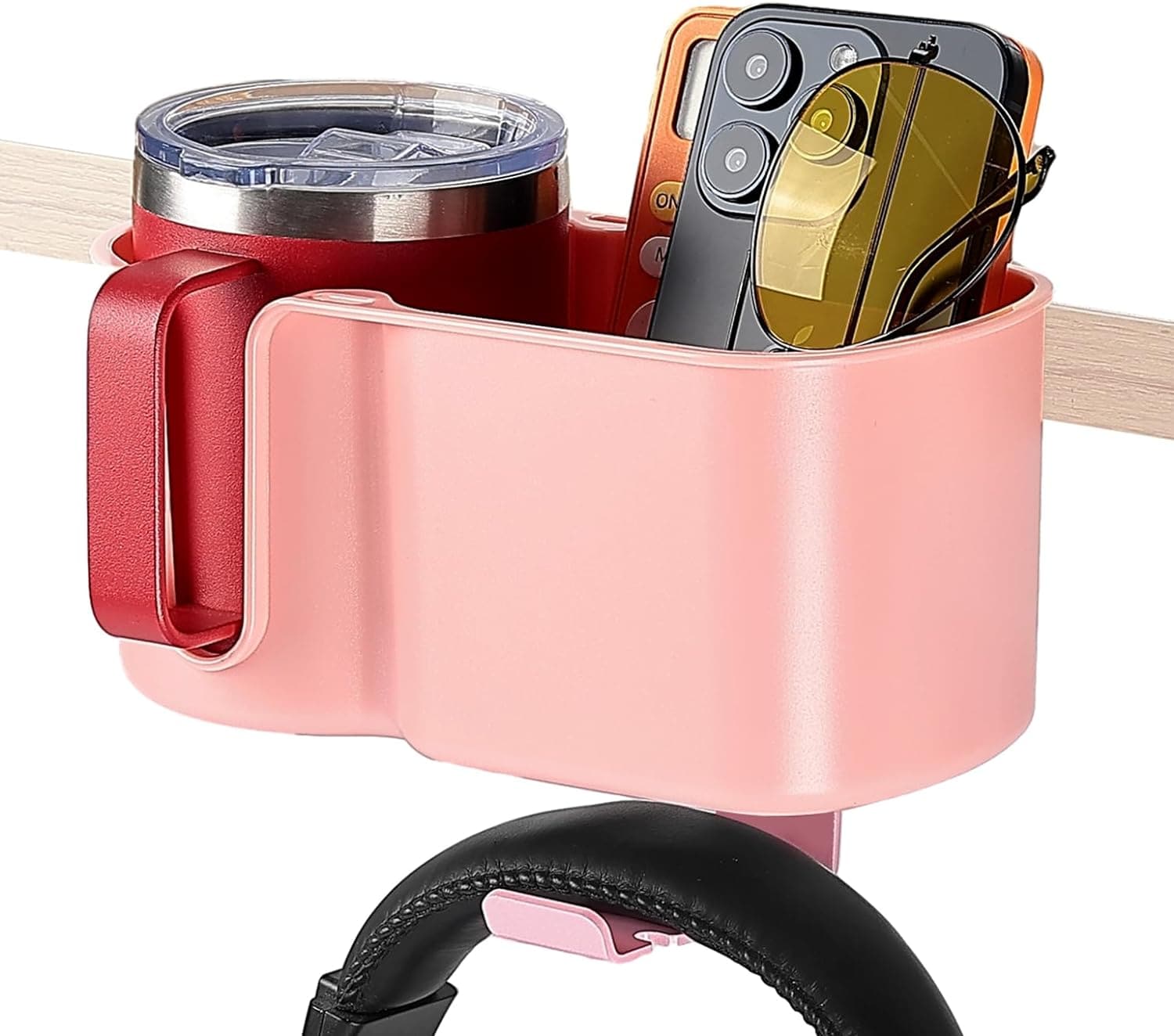 Photo of Kemimoto 2 in 1 Desk Cup Holder for Most 18-32 oz Bottles by Kemimoto - Premium for UTVs / Side by Sides