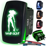 Waterproof Funny Rocker Switch - 12V ON/Off, LED Backlit with Custom Etched Design | R1 Industries