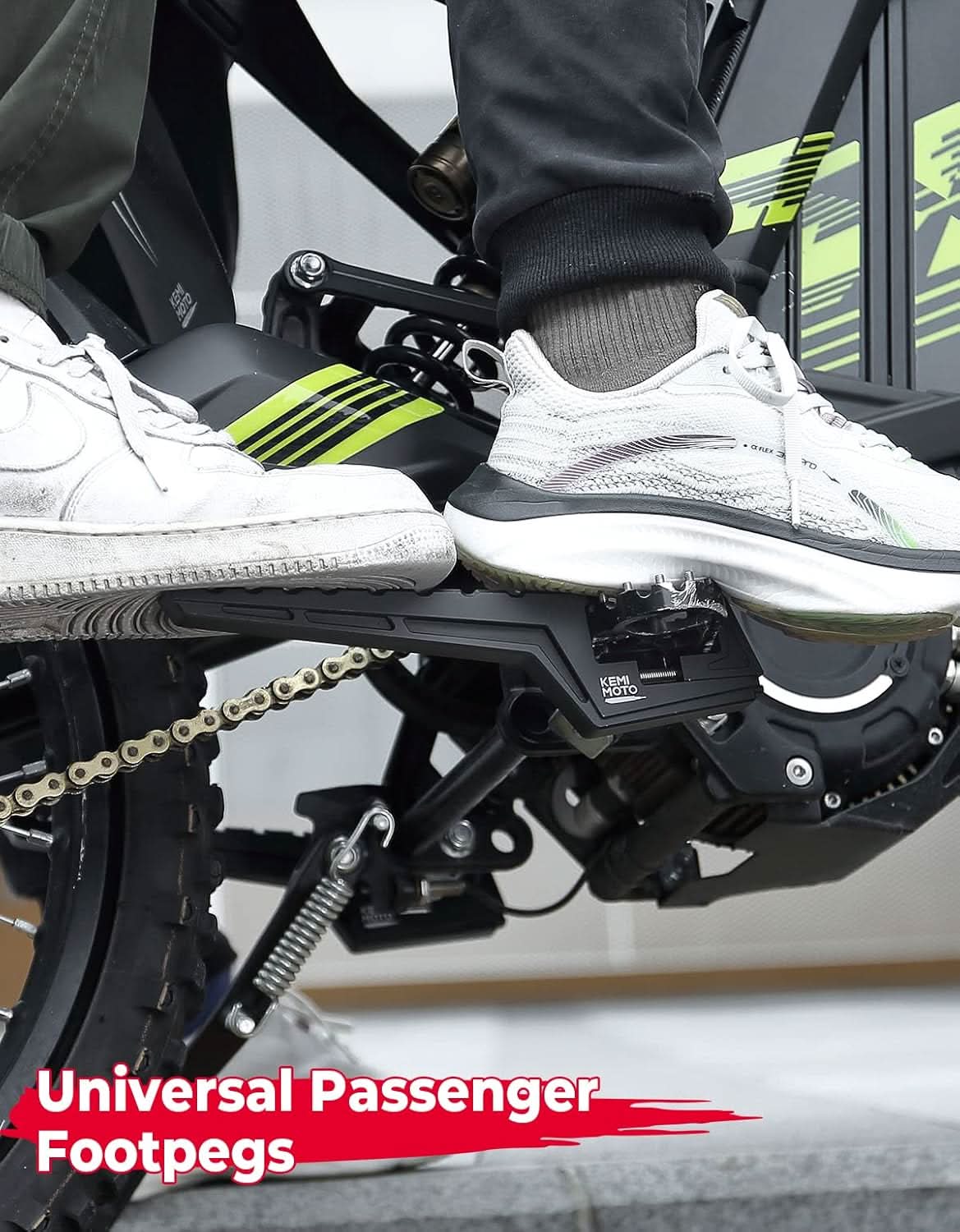 Photo of Universal Passenger Footpegs for Enduros and Surron Segway X160|X260 by Kemimoto - Premium for UTVs / Side by Sides