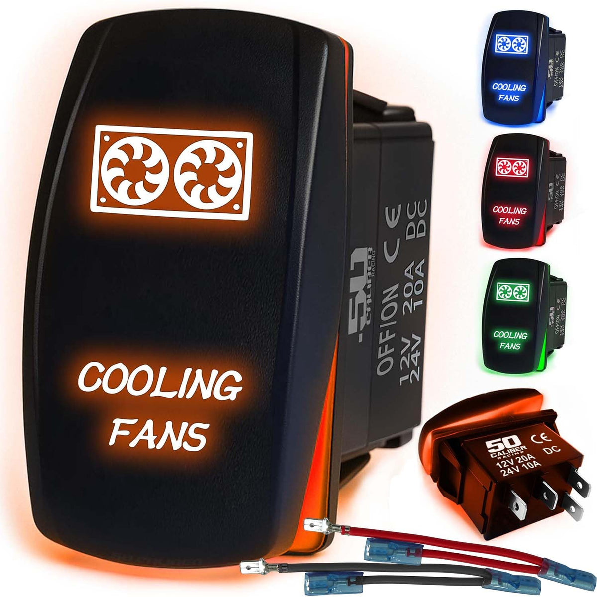 Waterproof Funny Rocker Switch - 12V ON/Off, LED Backlit with Custom Etched Design | R1 Industries