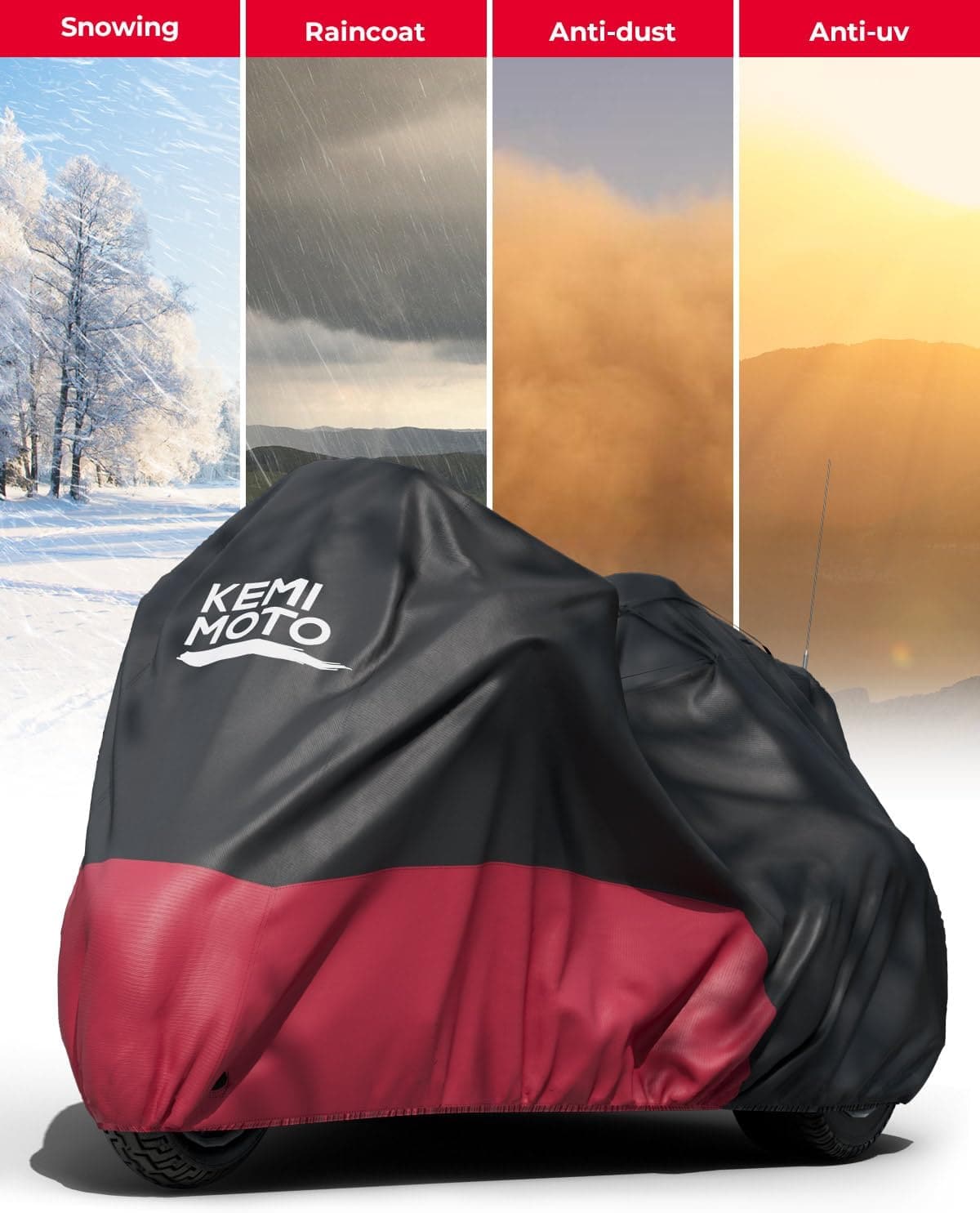 Photo of Motorcycle Cover for Trike Models by Kemimoto - Premium for UTVs / Side by Sides