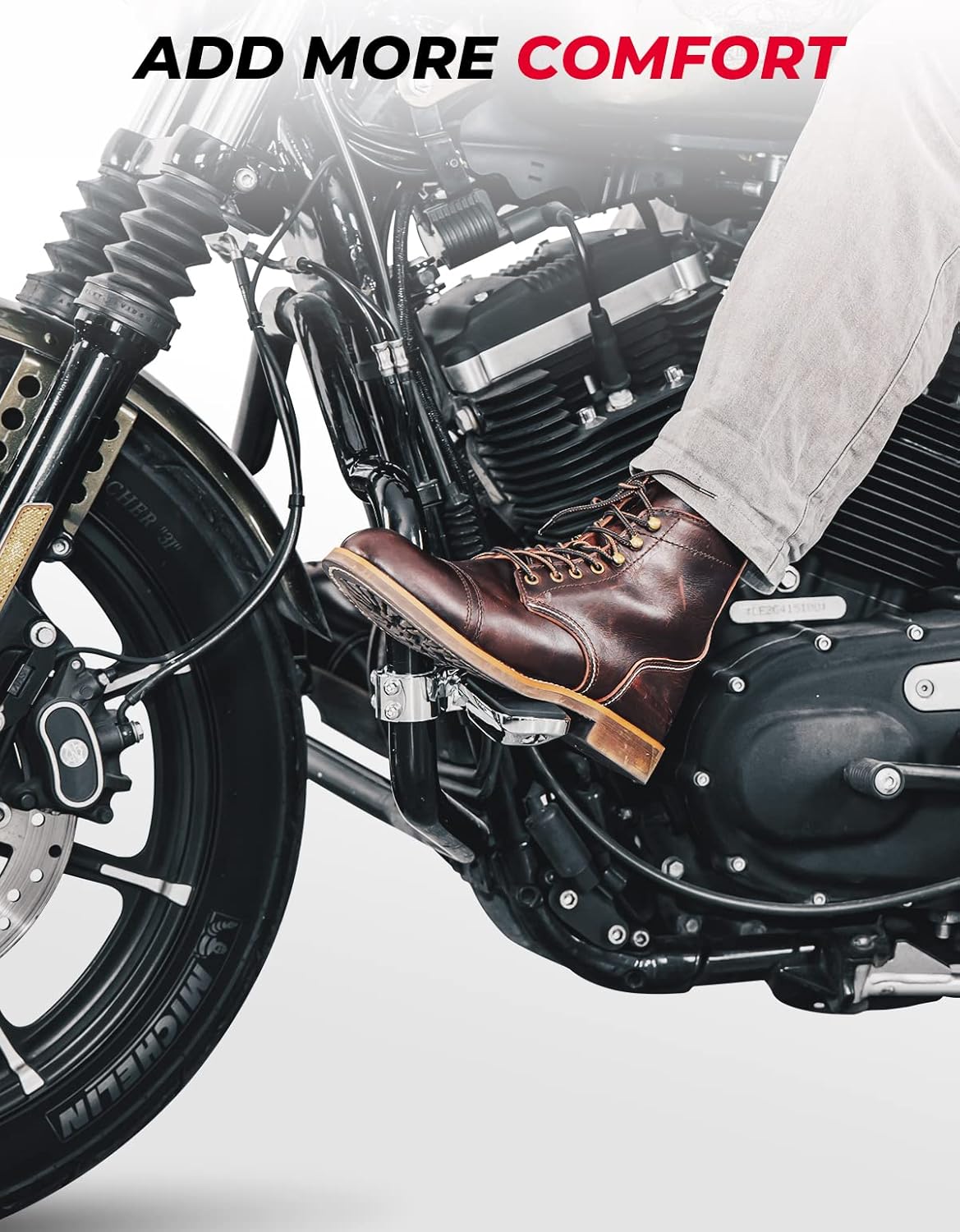 Photo of Motorcycle Foot Pegs for Touring Model by Kemimoto - Premium for UTVs / Side by Sides