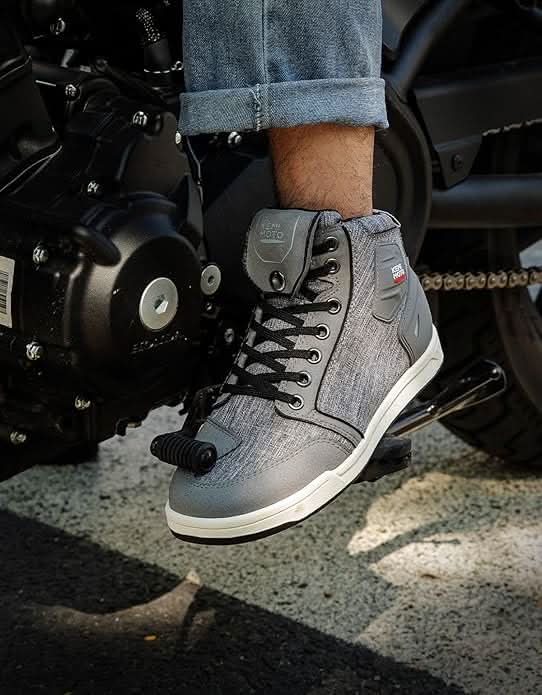 Photo of Motorcycle Shoes for Men - Durable Protective Riding Boots by Kemimoto - Premium for UTVs / Side by Sides