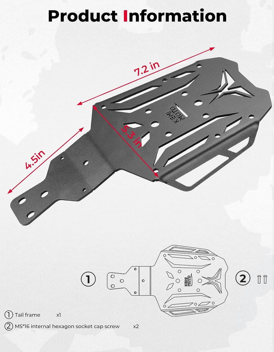 Photo of Motorcycle Rear Rack for Talaria X3 by Kemimoto - Premium for UTVs / Side by Sides