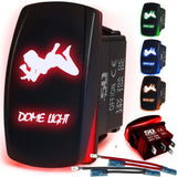 Waterproof Funny Rocker Switch - 12V ON/Off, LED Backlit with Custom Etched Design | R1 Industries