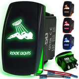 Waterproof Funny Rocker Switch - 12V ON/Off, LED Backlit with Custom Etched Design | R1 Industries
