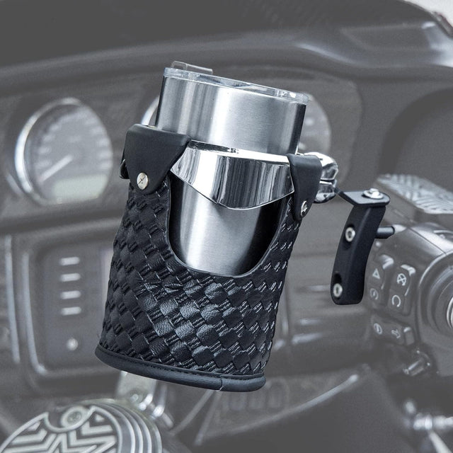 Photo of Motorcycle Cup Holder with Perch Mount by Kemimoto - Premium for UTVs / Side by Sides