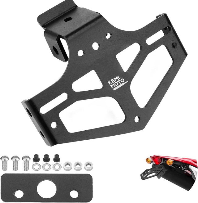 Photo of License Plate Bracket for CRF300L 2021-2022 by Kemimoto - Premium for UTVs / Side by Sides