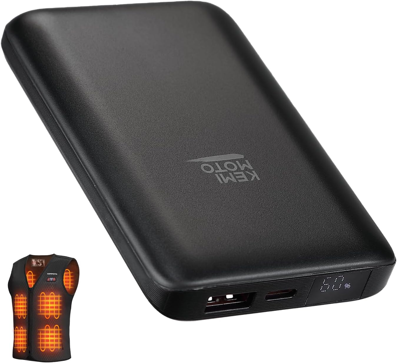 Photo of Kemimoto 5V 10000mAh Battery Pack for Heated Vests by Kemimoto - Premium for UTVs / Side by Sides