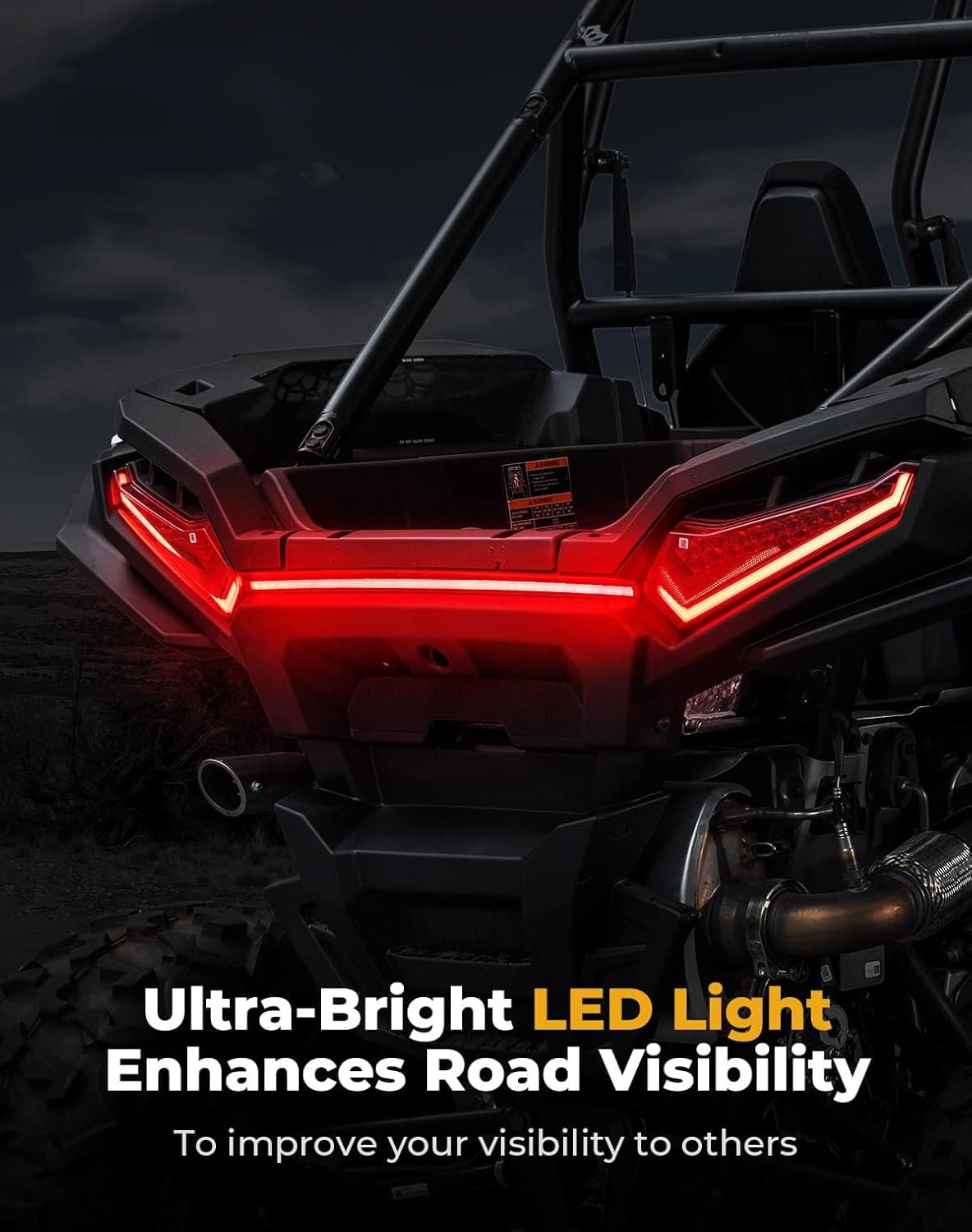 Photo of Tail Lights for Polaris RZR XP 1000/4 Ultimate/Sport/Premium Models 2024-2025 by Kemimoto - Premium for UTVs / Side by Sides