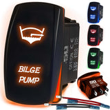 Waterproof Funny Rocker Switch - 12V ON/Off, LED Backlit with Custom Etched Design | R1 Industries