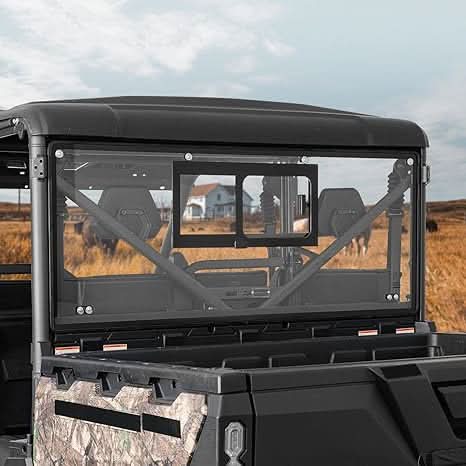 Photo of UTV Sliding Glass Rear Window For CFMOTO UFORCE 1000/1000 XL 2019-2025 by Kemimoto - Premium for UTVs / Side by Sides