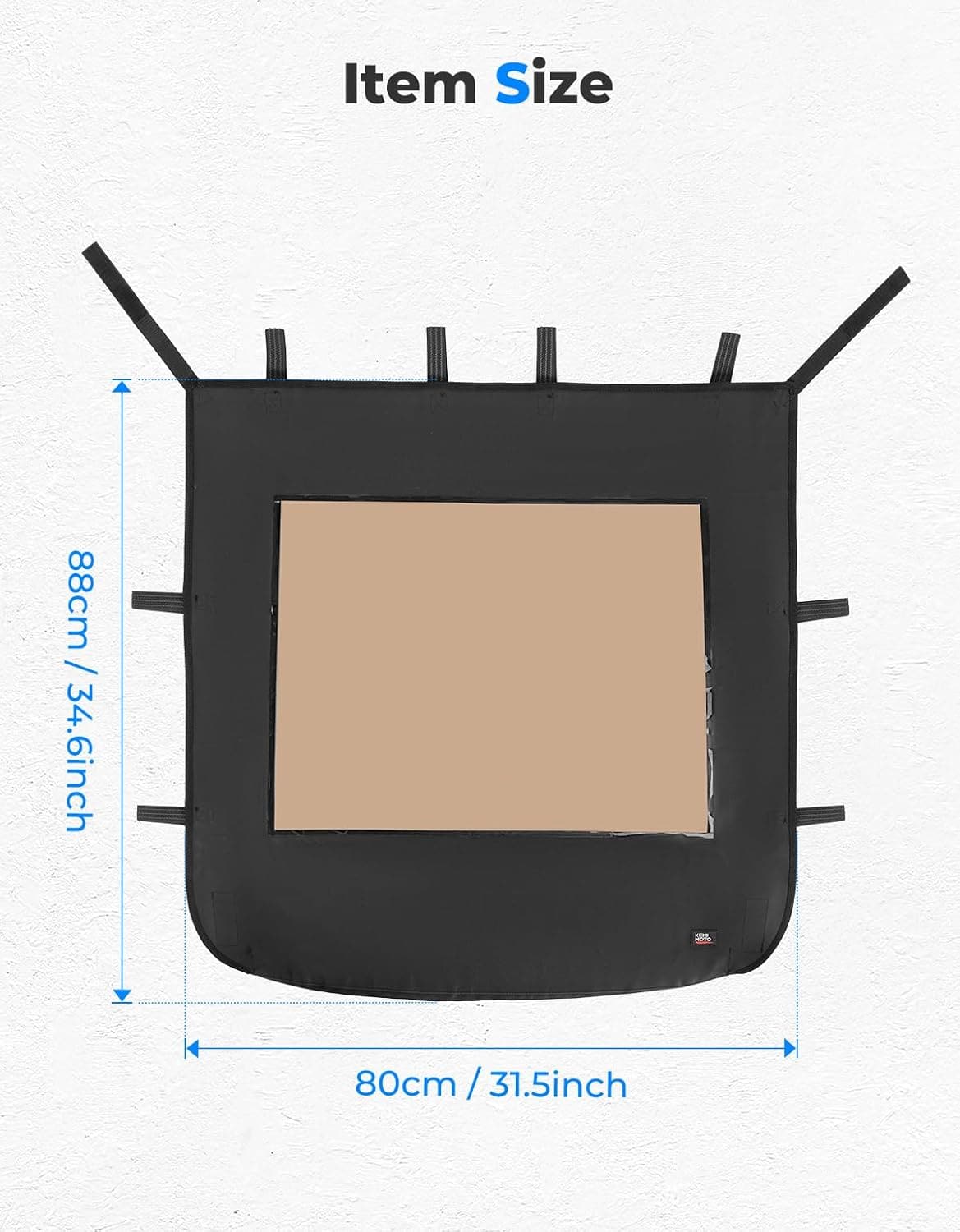 Photo of Soft Canvas Roof Top for Polaris RZR XP 1000 / Turbo / 900 2014-2023 by Kemimoto - Premium for UTVs / Side by Sides