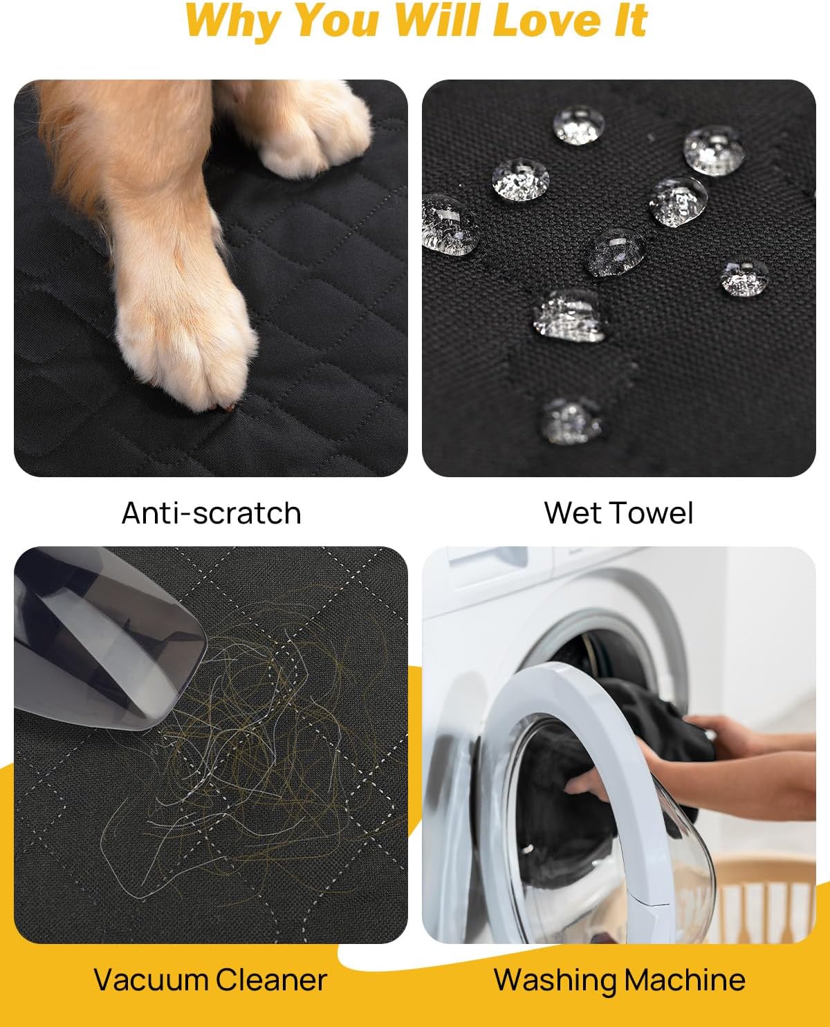 Photo of JOYTUTUS Back Seat Extender for Dogs with Dog Bed Mat by Kemimoto - Premium for UTVs / Side by Sides