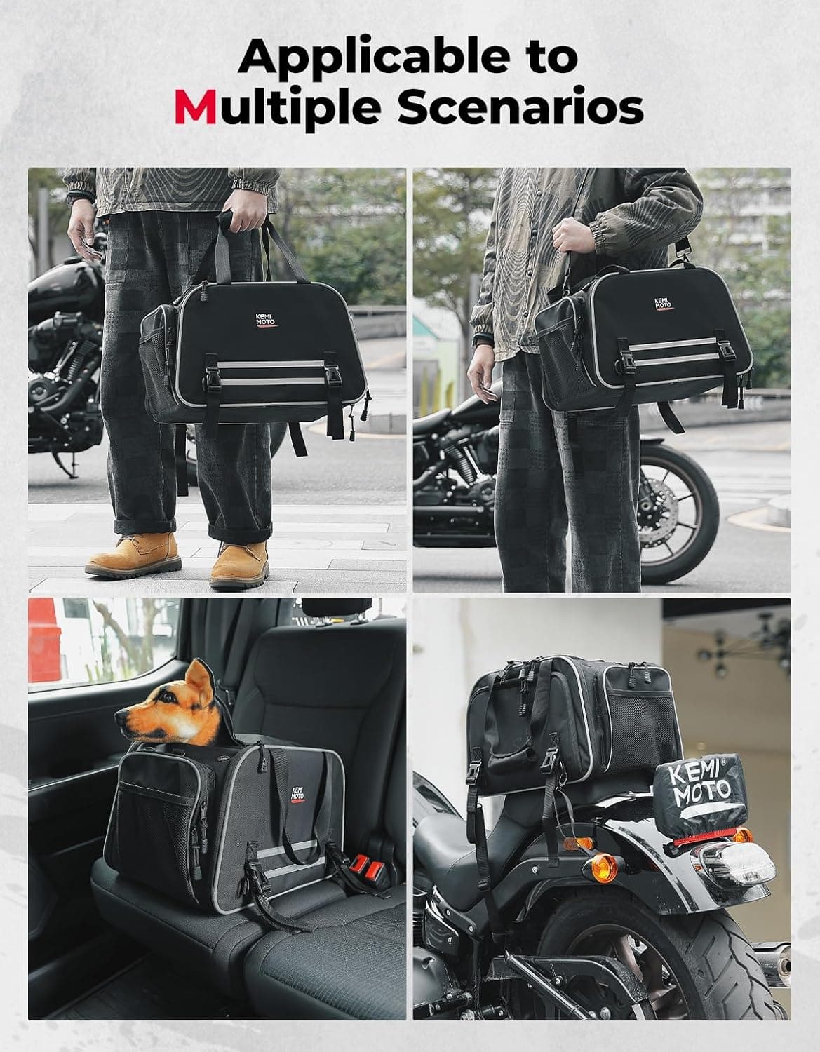 Photo of Pet Carrier for Motorcycle by Kemimoto - Premium for UTVs / Side by Sides