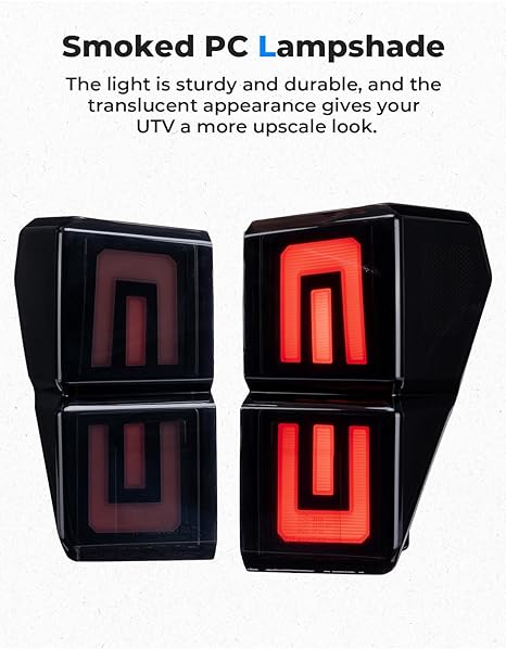 Photo of Upgraded Tail Lights for Polaris Ranger 1000 XP/Crew 2018-2024 by Kemimoto - Premium for UTVs / Side by Sides