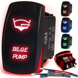 Waterproof Funny Rocker Switch - 12V ON/Off, LED Backlit with Custom Etched Design | R1 Industries
