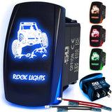 Waterproof Funny Rocker Switch - 12V ON/Off, LED Backlit with Custom Etched Design | R1 Industries