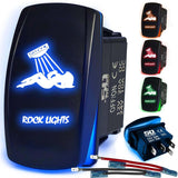 Waterproof Funny Rocker Switch - 12V ON/Off, LED Backlit with Custom Etched Design | R1 Industries