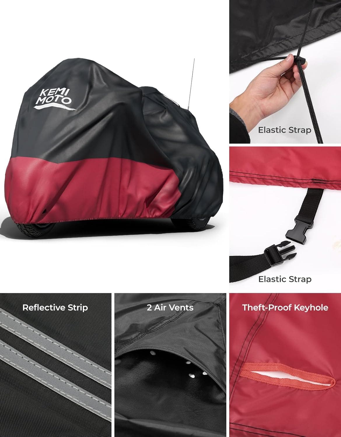 Photo of Motorcycle Cover for Trike Models by Kemimoto - Premium for UTVs / Side by Sides