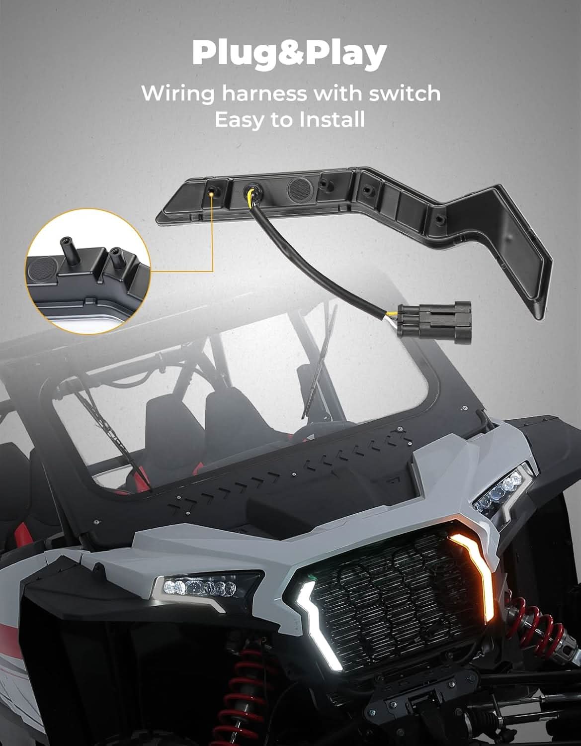Photo of Running lights Accent Lights for 2024+ Polaris RZR XP 1000/4 1000 by Kemimoto - Premium for UTVs / Side by Sides