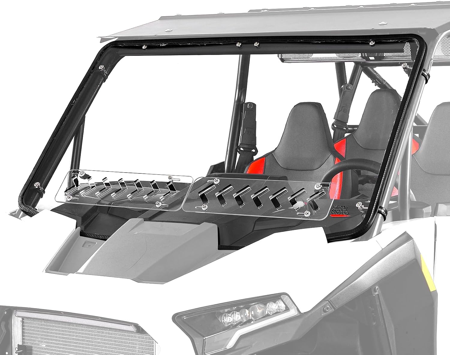Photo of Front Full Windshield for Polaris RZR XP 1000 /4 2024-2025 by Kemimoto - Premium for UTVs / Side by Sides