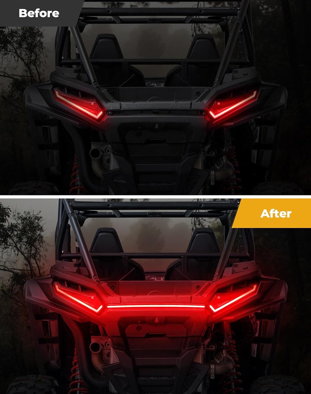 Photo of Tail Lights for Polaris RZR XP 1000/4 Ultimate/Sport/Premium Models 2024-2025 by Kemimoto - Premium for UTVs / Side by Sides