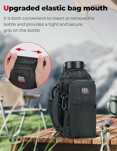 Photo of Water Bottle Holder Bag For YETI Stanley SLM 32 oz|40 oz by Kemimoto - Premium for UTVs / Side by Sides