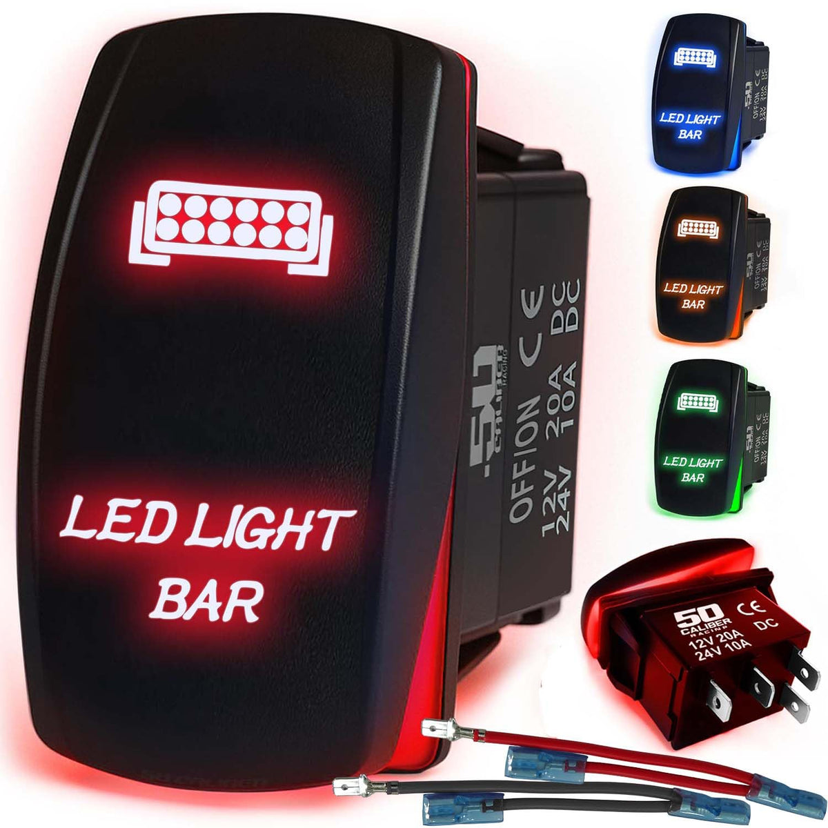Waterproof Funny Rocker Switch - 12V ON/Off, LED Backlit with Custom Etched Design | R1 Industries