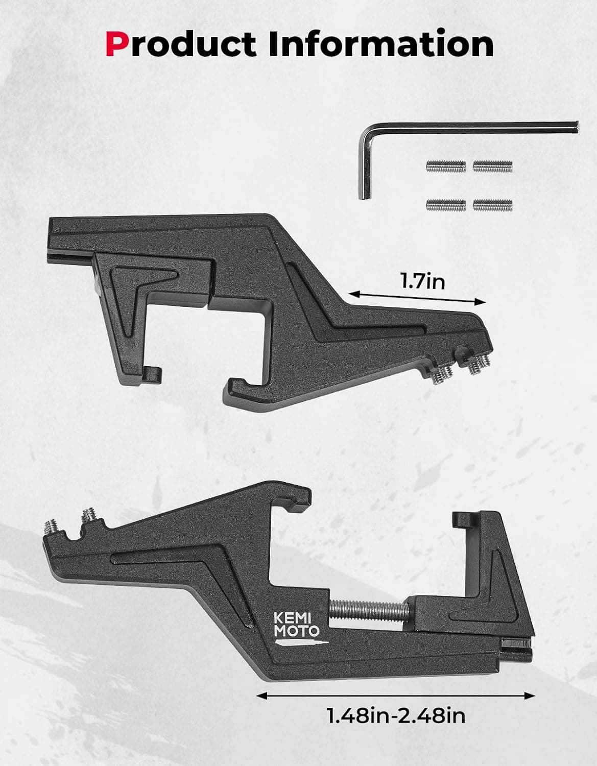 Photo of Universal Driver Footpegs Extension Bracket by Kemimoto - Premium for UTVs / Side by Sides