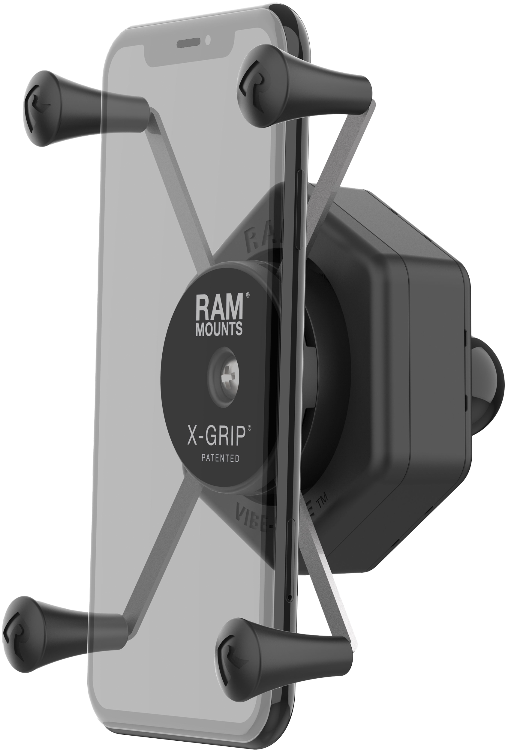 Photo of X-GRIP VIBE-SAFE PHONE HOLDER LARGE WITH BALL ADAPTER by RAM - Premium Accessories for UTVs / Side by Sides