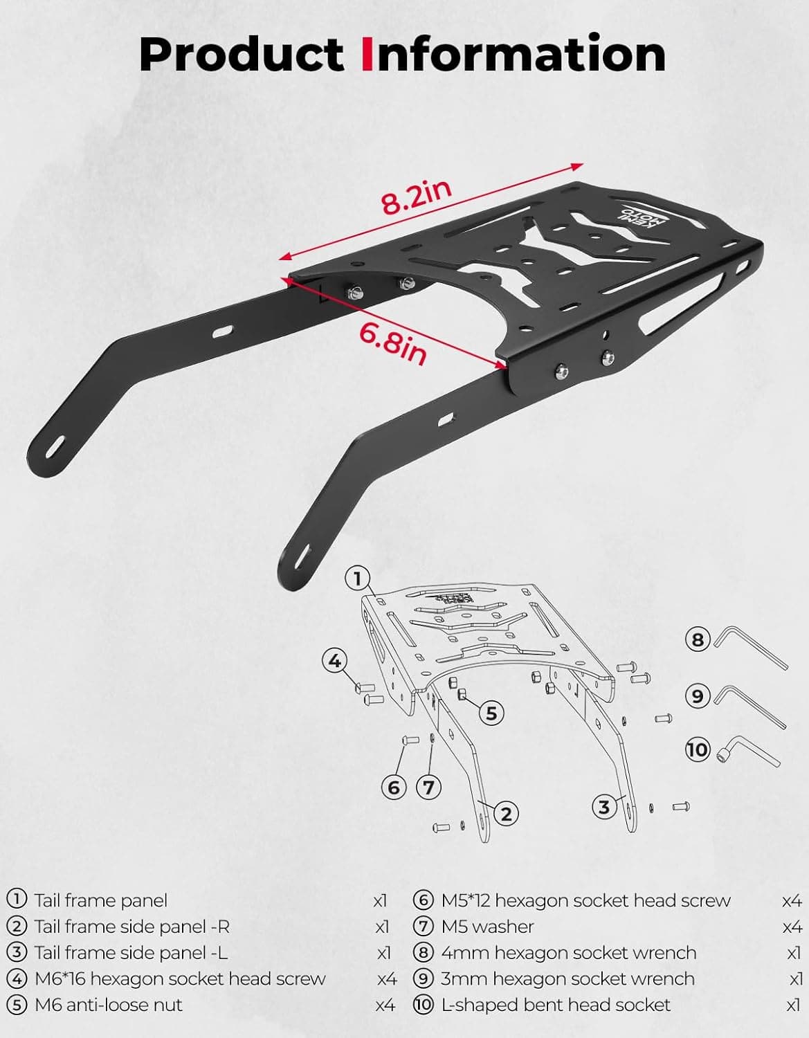 Photo of Kemimoto Cargo Rack for Super73 R series by Kemimoto - Premium for UTVs / Side by Sides