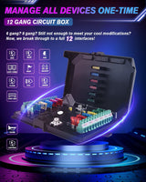 Photo of 12-Gang Switch Panel With RGB And Remote Control Bluetooth App by GGLighting - Premium for UTVs / Side by Sides