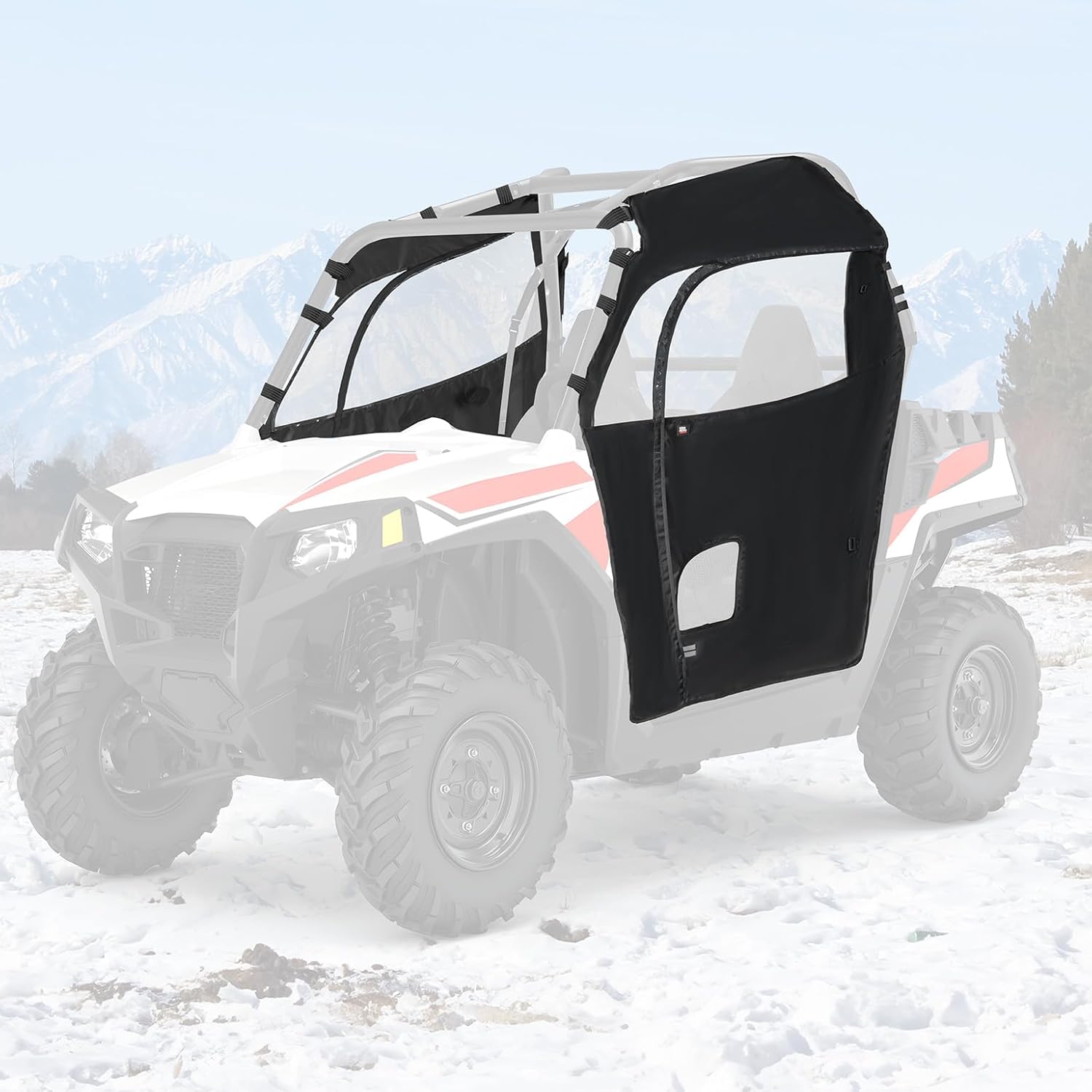 Photo of UTV Soft Cab Enclosure for RZR 570/Trail 570/800/S 800/900 by Kemimoto - Premium for UTVs / Side by Sides