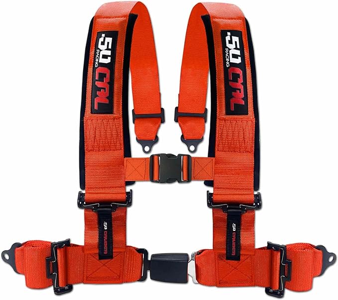 4-Point Seat Belt Harness With Push Button Release