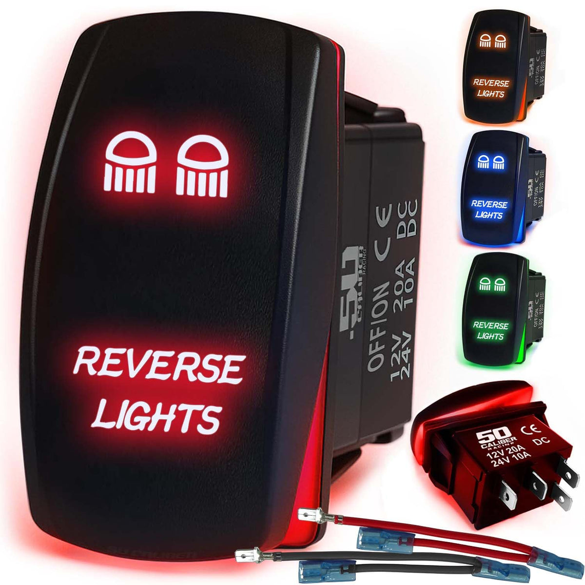 Waterproof Funny Rocker Switch - 12V ON/Off, LED Backlit with Custom Etched Design | R1 Industries