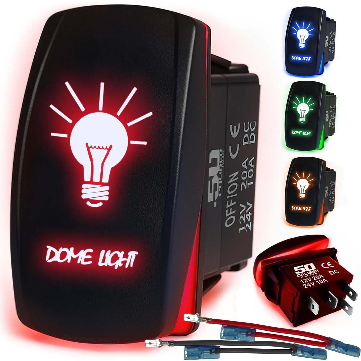 Waterproof Funny Rocker Switch - 12V ON/Off, LED Backlit with Custom Etched Design | R1 Industries