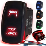 Waterproof Funny Rocker Switch - 12V ON/Off, LED Backlit with Custom Etched Design | R1 Industries