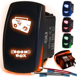 Waterproof Funny Rocker Switch - 12V ON/Off, LED Backlit with Custom Etched Design | R1 Industries