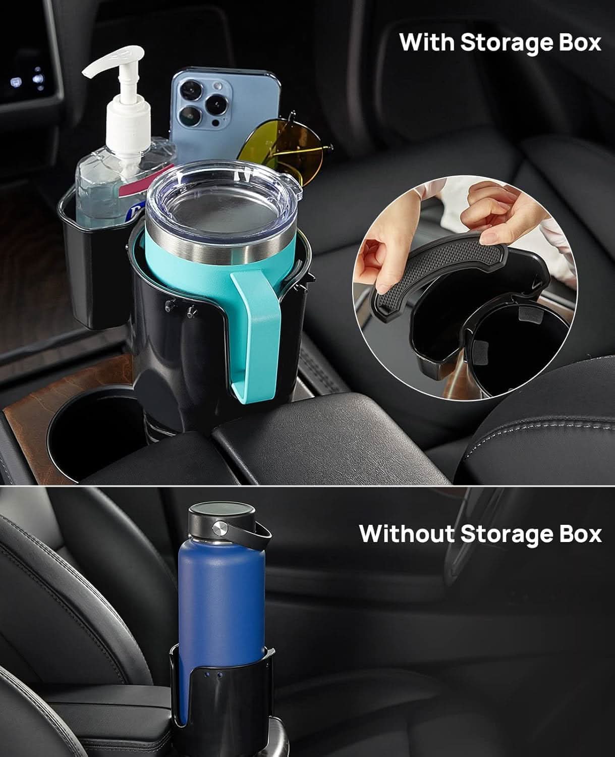 Photo of JOYTUTUS Cup Holder Expander for Car 18-40oz (3.4-3.8 Inch) by Kemimoto - Premium for UTVs / Side by Sides