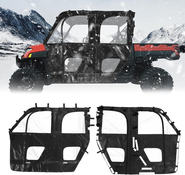 Photo of UTV Cab Enclosure for Polaris Ranger XP 1000 Crew 2019-2024 by Kemimoto - Premium for UTVs / Side by Sides