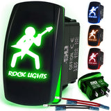 Waterproof Funny Rocker Switch - 12V ON/Off, LED Backlit with Custom Etched Design | R1 Industries