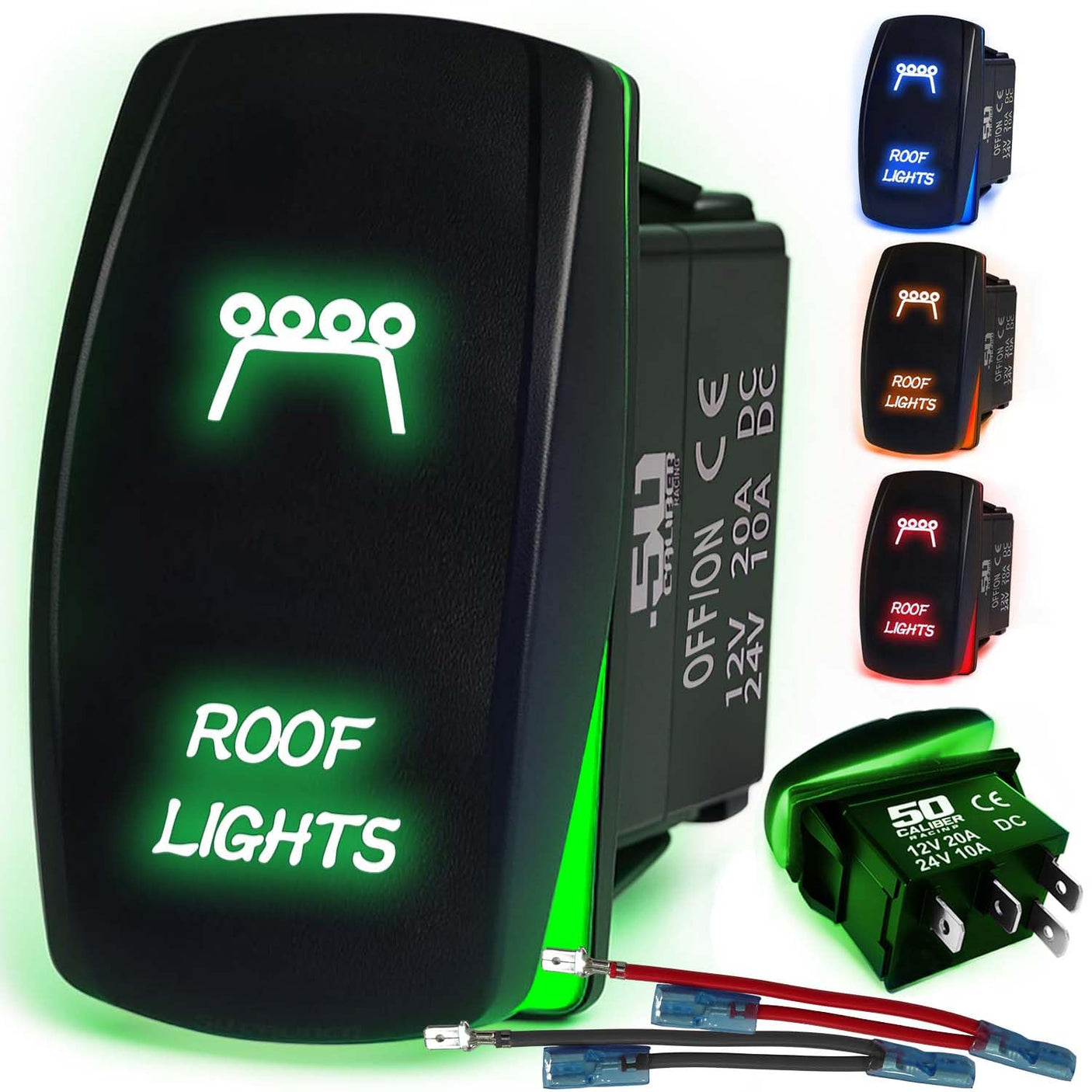 Waterproof Funny Rocker Switch - 12V ON/Off, LED Backlit with Custom Etched Design | R1 Industries