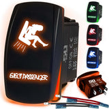 Waterproof Funny Rocker Switch - 12V ON/Off, LED Backlit with Custom Etched Design | R1 Industries