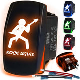 Waterproof Funny Rocker Switch - 12V ON/Off, LED Backlit with Custom Etched Design | R1 Industries