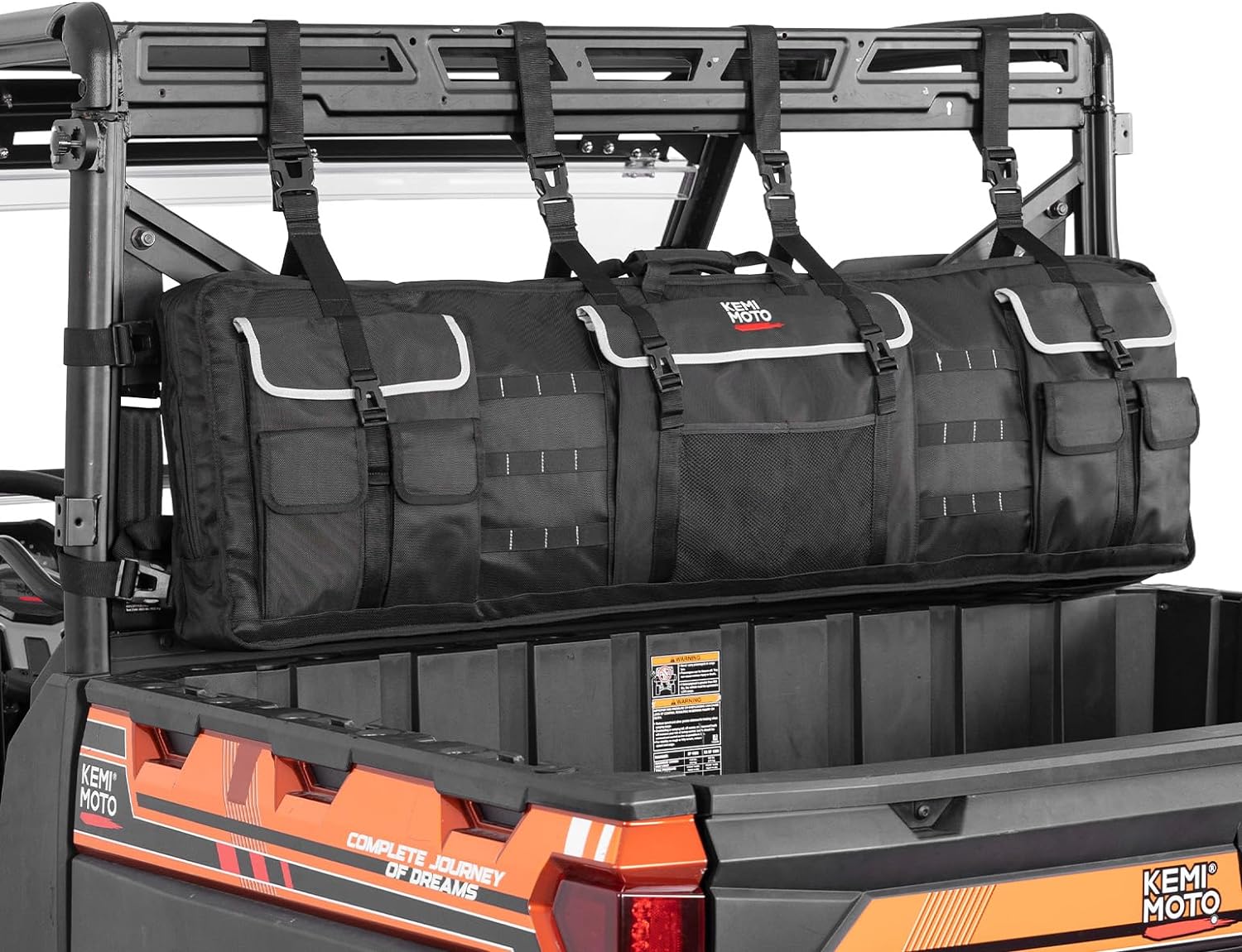 Photo of UTV Double Gun Holder Tool Rack for Hunting Gear by Kemimoto - Premium for UTVs / Side by Sides