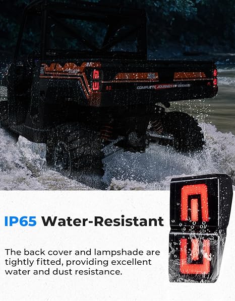 Photo of Upgraded Tail Lights for Polaris Ranger 1000 XP/Crew 2018-2024 by Kemimoto - Premium for UTVs / Side by Sides