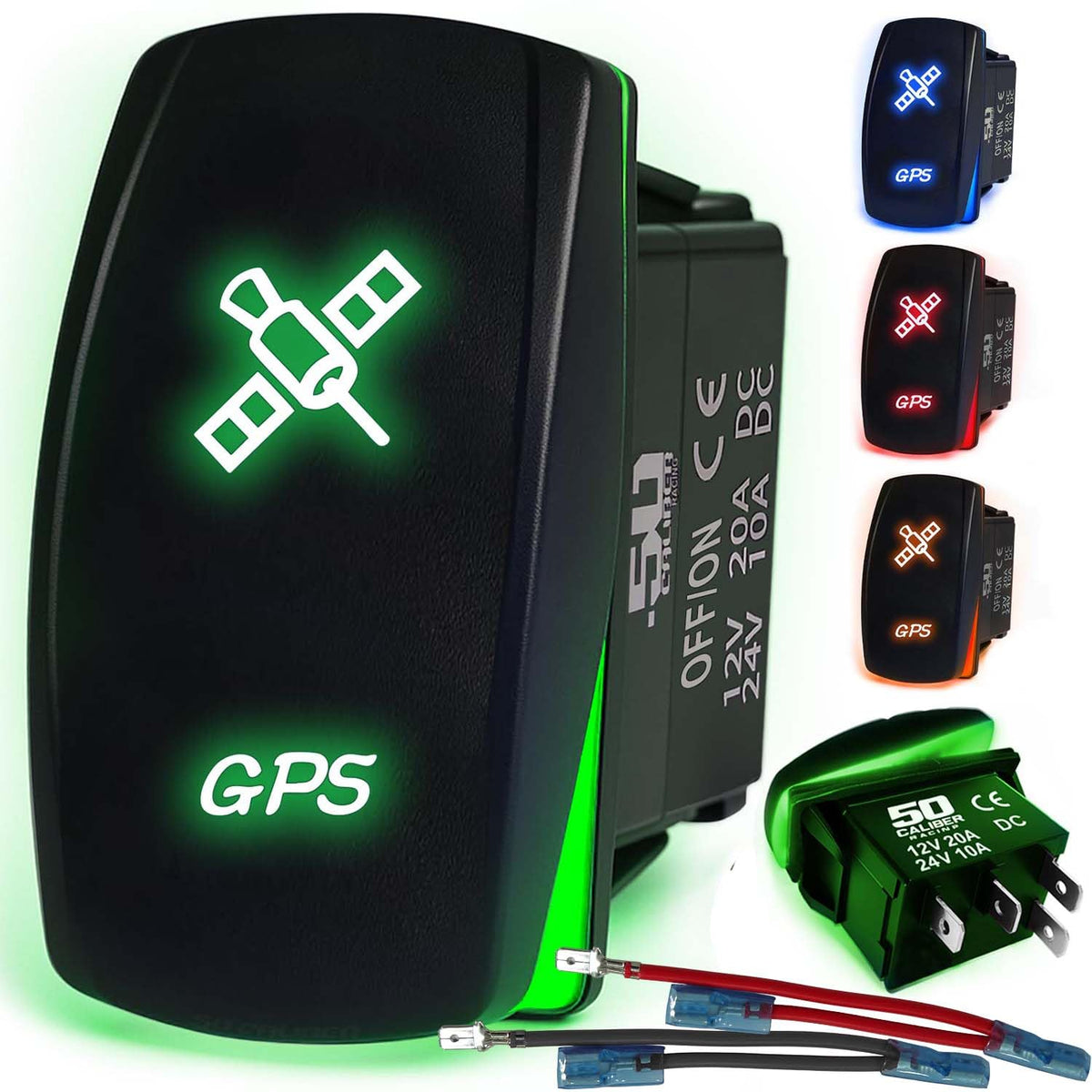 50 Caliber Waterproof LED Rocker Switch